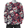 Sugar Skull Pattern Women Crewneck Sweatshirt