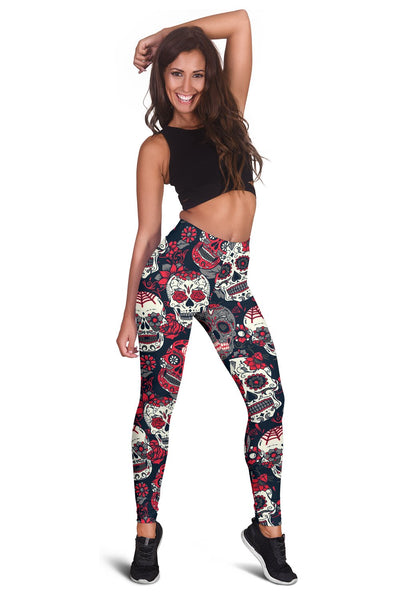 Sugar Skull Pattern Women Leggings