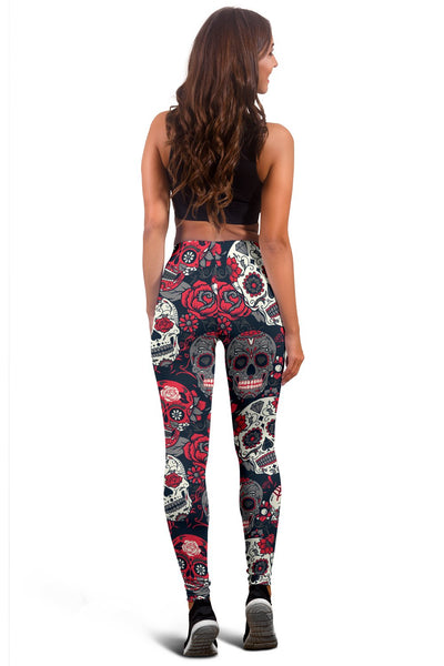 Sugar Skull Pattern Women Leggings