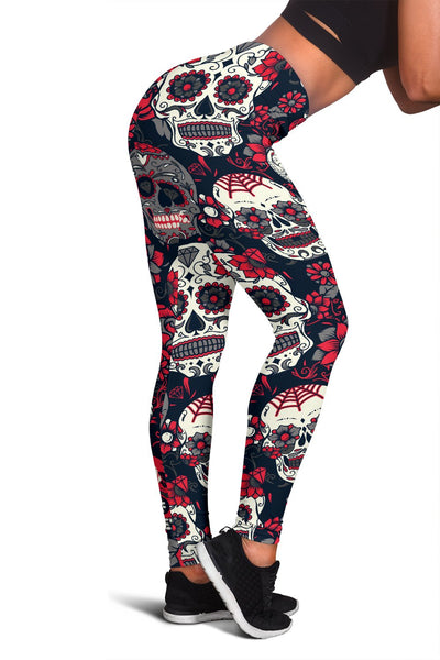 Sugar Skull Pattern Women Leggings