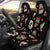 Sugar Skull Pink Bow Themed Print Universal Fit Car Seat Covers-JorJune