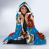 Sugar Skull Rose Pattern Hooded Blanket-JORJUNE.COM