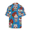 Sugar Skull Rose Pattern Men Hawaiian Shirt