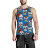 Sugar Skull Rose Pattern Men Tank Top