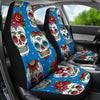 Sugar Skull Rose Pattern Universal Fit Car Seat Covers