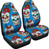 Sugar Skull Rose Pattern Universal Fit Car Seat Covers