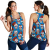 Sugar Skull Rose Pattern Women Racerback Tank Top