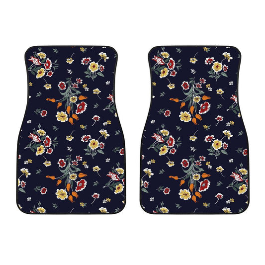 Summer Floral Pattern Print Design SF01 Car Floor Mats-JORJUNE.COM