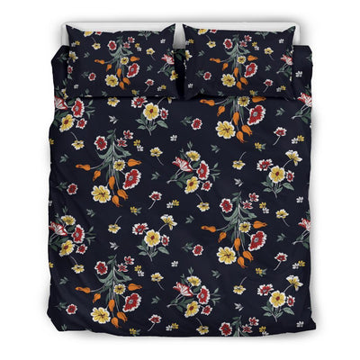 Summer Floral Pattern Print Design SF01 Duvet Cover Bedding Set-JORJUNE.COM