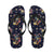 Summer Floral Pattern Print Design SF01 Flip Flops-JorJune