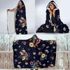 Summer Floral Pattern Print Design SF01 Hooded Blanket-JORJUNE.COM