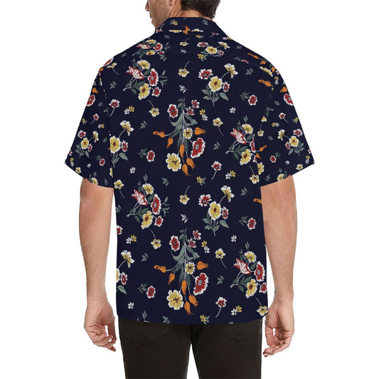 Summer Floral Pattern Print Design SF01 Men Hawaiian Shirt-JorJune