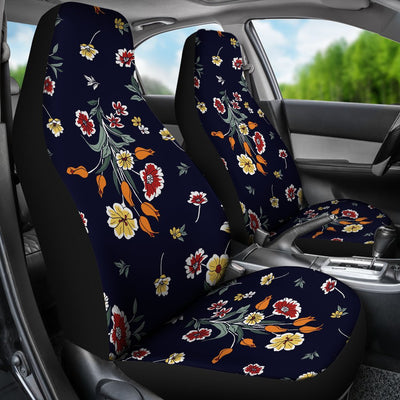 Summer Floral Pattern Print Design SF01 Universal Fit Car Seat Covers-JorJune