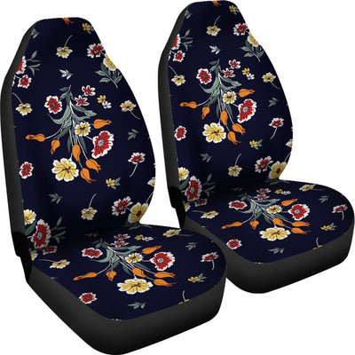 Summer Floral Pattern Print Design SF01 Universal Fit Car Seat Covers-JorJune