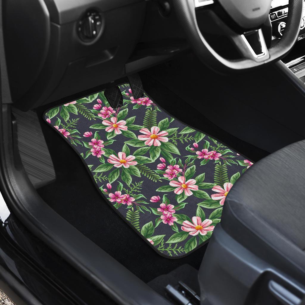Summer Floral Pattern Print Design SF010 Car Floor Mats-JORJUNE.COM