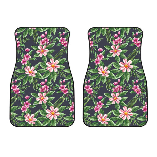Summer Floral Pattern Print Design SF010 Car Floor Mats-JORJUNE.COM