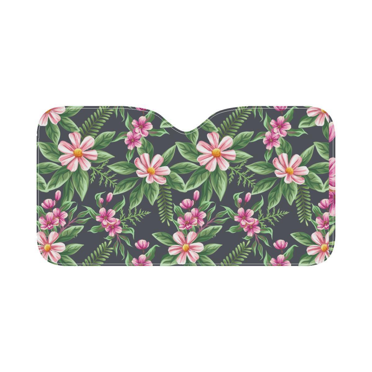 Summer Floral Pattern Print Design SF010 Car Sun Shade-JorJune