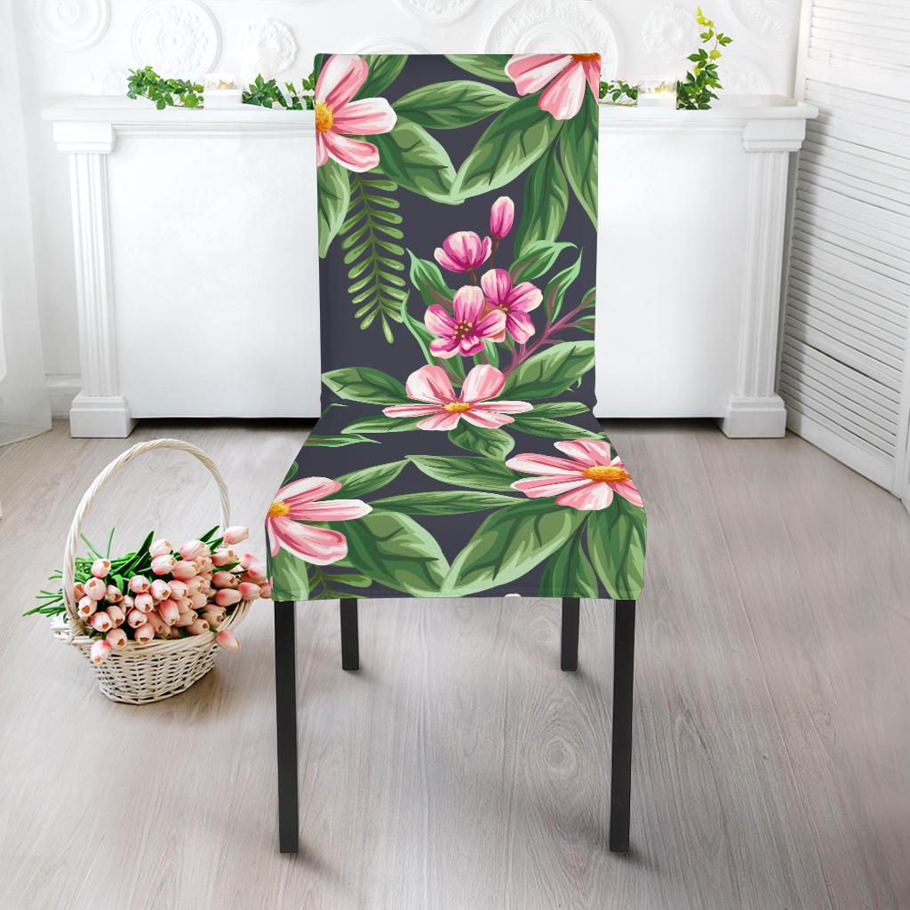Summer Floral Pattern Print Design SF010 Dining Chair Slipcover-JORJUNE.COM