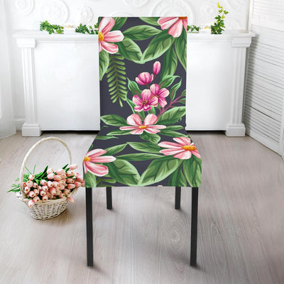 Summer Floral Pattern Print Design SF010 Dining Chair Slipcover-JORJUNE.COM