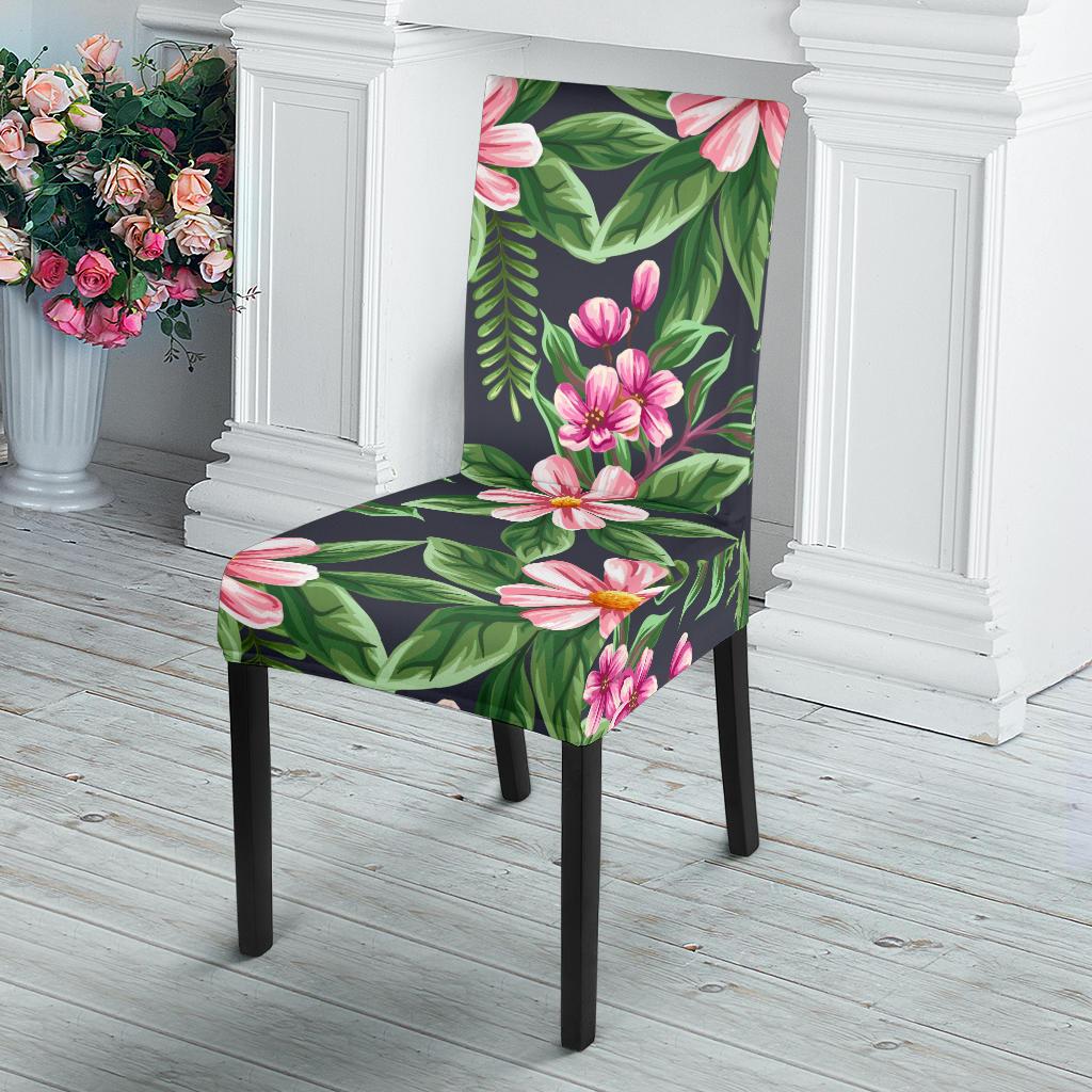 Summer Floral Pattern Print Design SF010 Dining Chair Slipcover-JORJUNE.COM