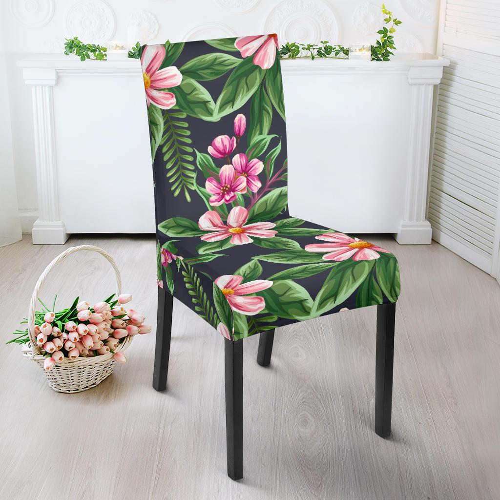 Summer Floral Pattern Print Design SF010 Dining Chair Slipcover-JORJUNE.COM