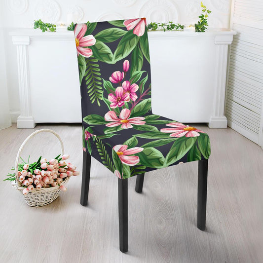 Summer Floral Pattern Print Design SF010 Dining Chair Slipcover-JORJUNE.COM