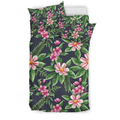 Summer Floral Pattern Print Design SF010 Duvet Cover Bedding Set-JORJUNE.COM