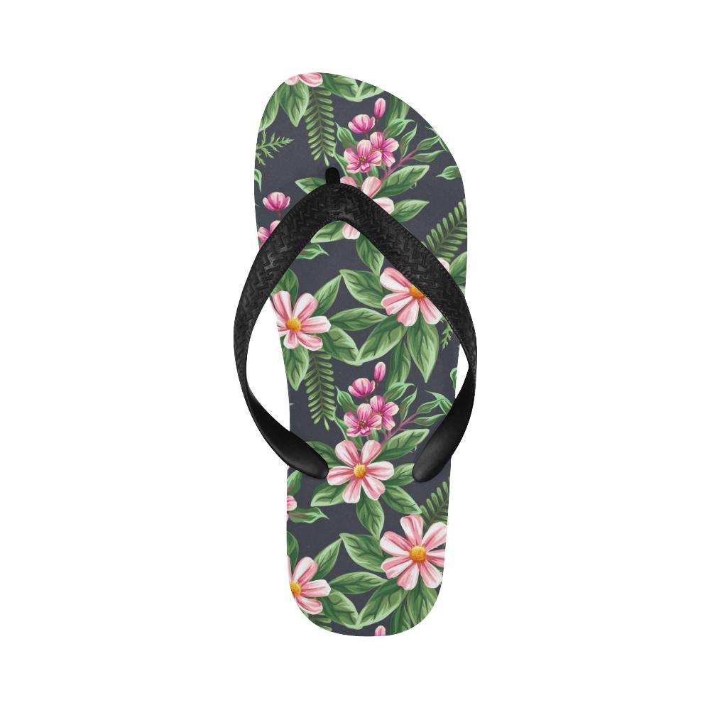 Summer Floral Pattern Print Design SF010 Flip Flops-JorJune