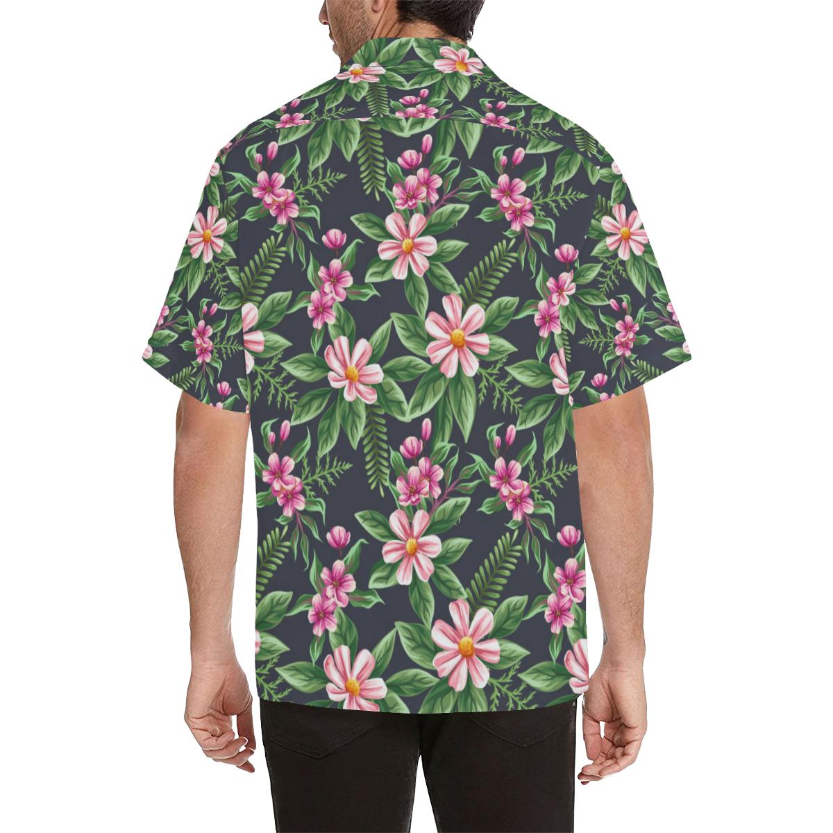 Summer Floral Pattern Print Design SF010 Men Hawaiian Shirt-JorJune