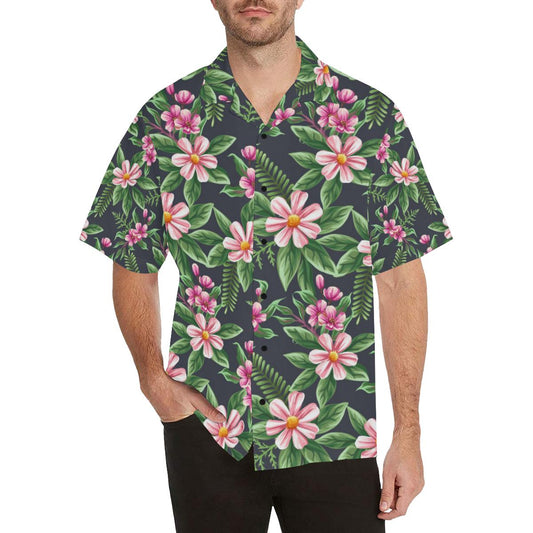 Summer Floral Pattern Print Design SF010 Men Hawaiian Shirt-JorJune
