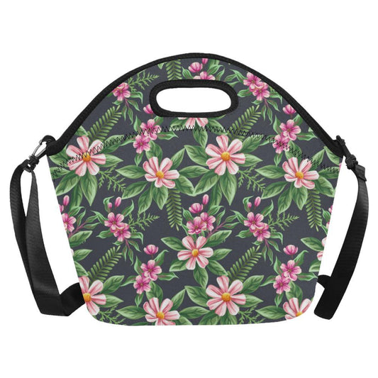 Summer Floral Pattern Print Design SF010 Neoprene Lunch Bag-JorJune