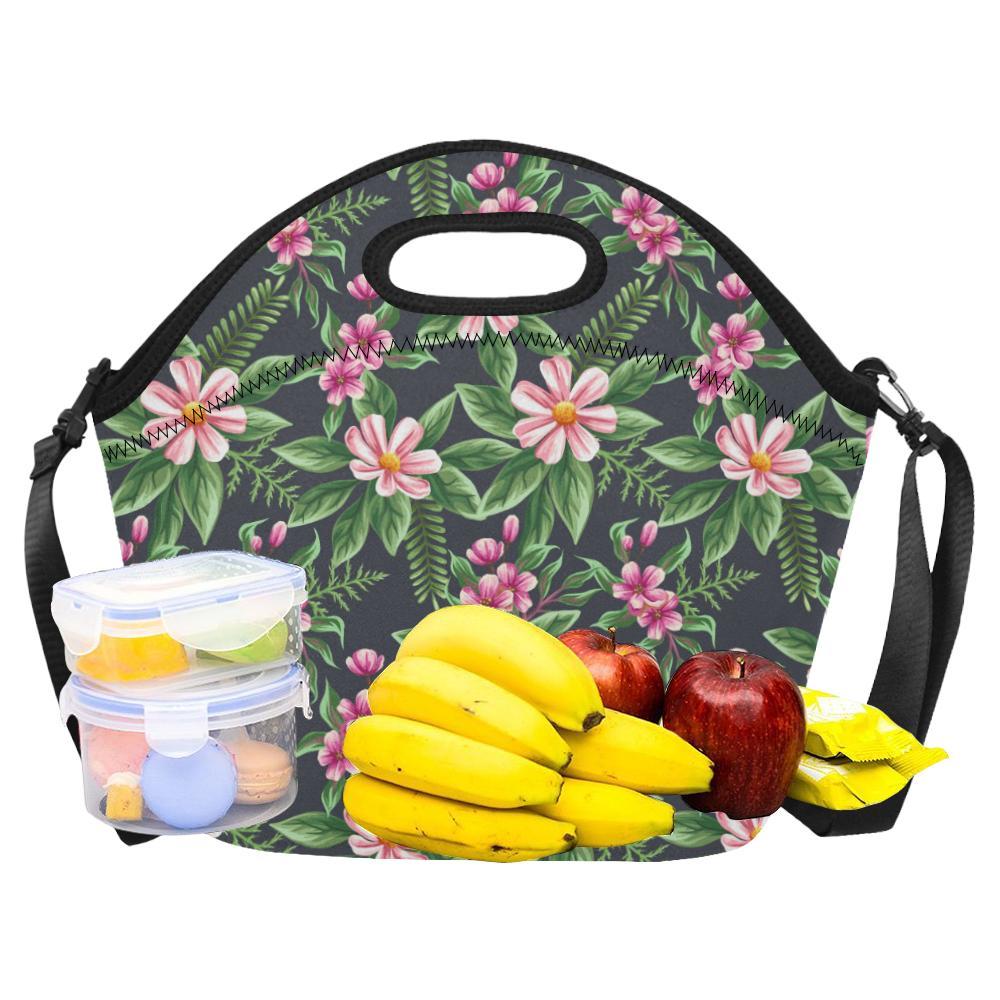 Summer Floral Pattern Print Design SF010 Neoprene Lunch Bag-JorJune