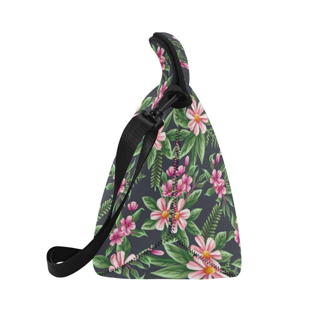 Summer Floral Pattern Print Design SF010 Neoprene Lunch Bag-JorJune