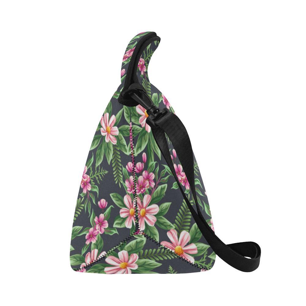 Summer Floral Pattern Print Design SF010 Neoprene Lunch Bag-JorJune