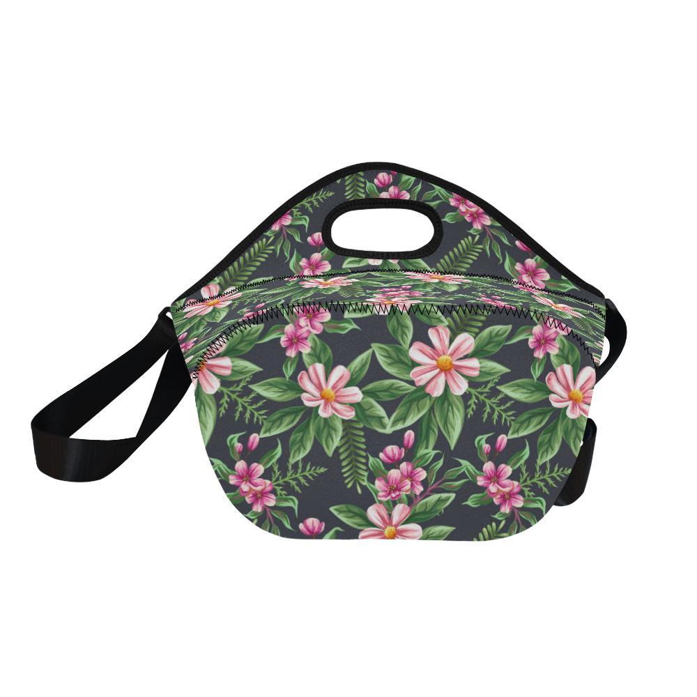 Summer Floral Pattern Print Design SF010 Neoprene Lunch Bag-JorJune