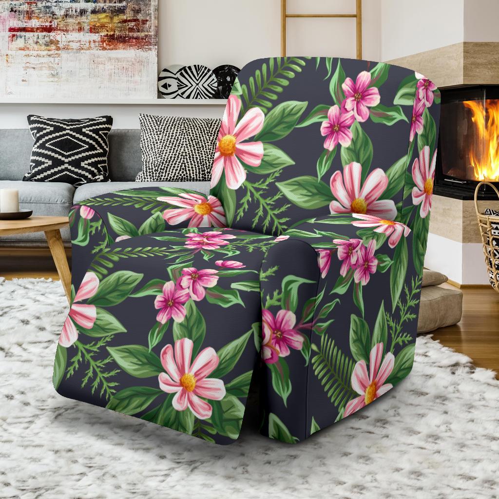 Summer Floral Pattern Print Design SF010 Recliner Slipcover-JORJUNE.COM