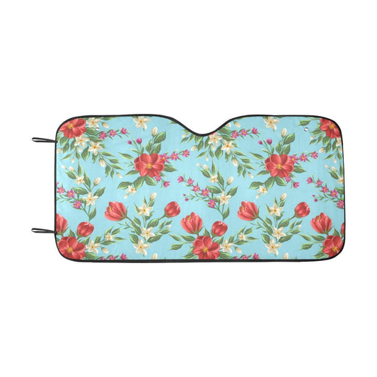 Summer Floral Pattern Print Design SF011 Car Sun Shade-JorJune
