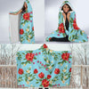 Summer Floral Pattern Print Design SF011 Hooded Blanket-JORJUNE.COM