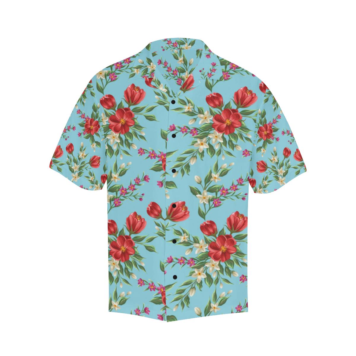 Summer Floral Pattern Print Design SF011 Men Hawaiian Shirt-JorJune