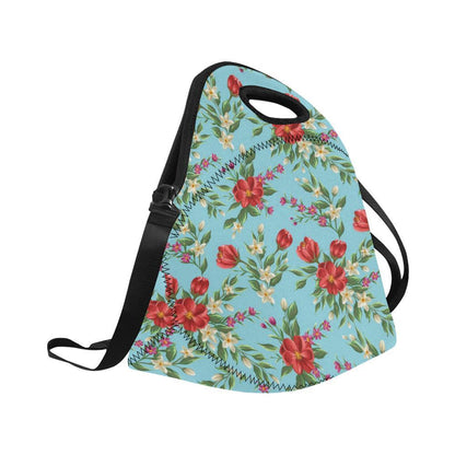 Summer Floral Pattern Print Design SF011 Neoprene Lunch Bag-JorJune