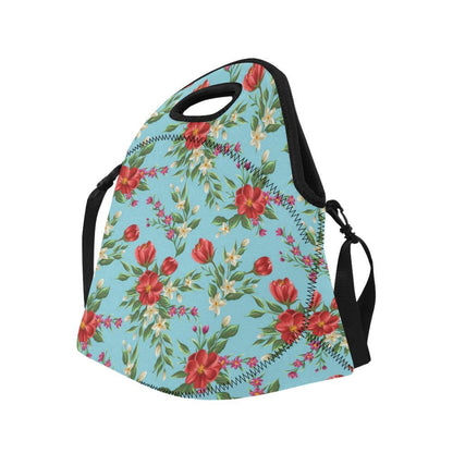 Summer Floral Pattern Print Design SF011 Neoprene Lunch Bag-JorJune