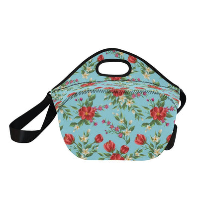 Summer Floral Pattern Print Design SF011 Neoprene Lunch Bag-JorJune