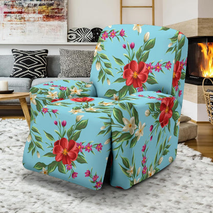 Summer Floral Pattern Print Design SF011 Recliner Slipcover-JORJUNE.COM