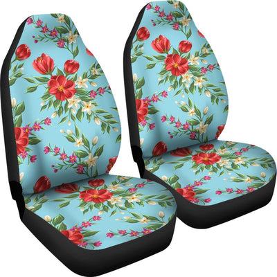 Summer Floral Pattern Print Design SF011 Universal Fit Car Seat Covers-JorJune