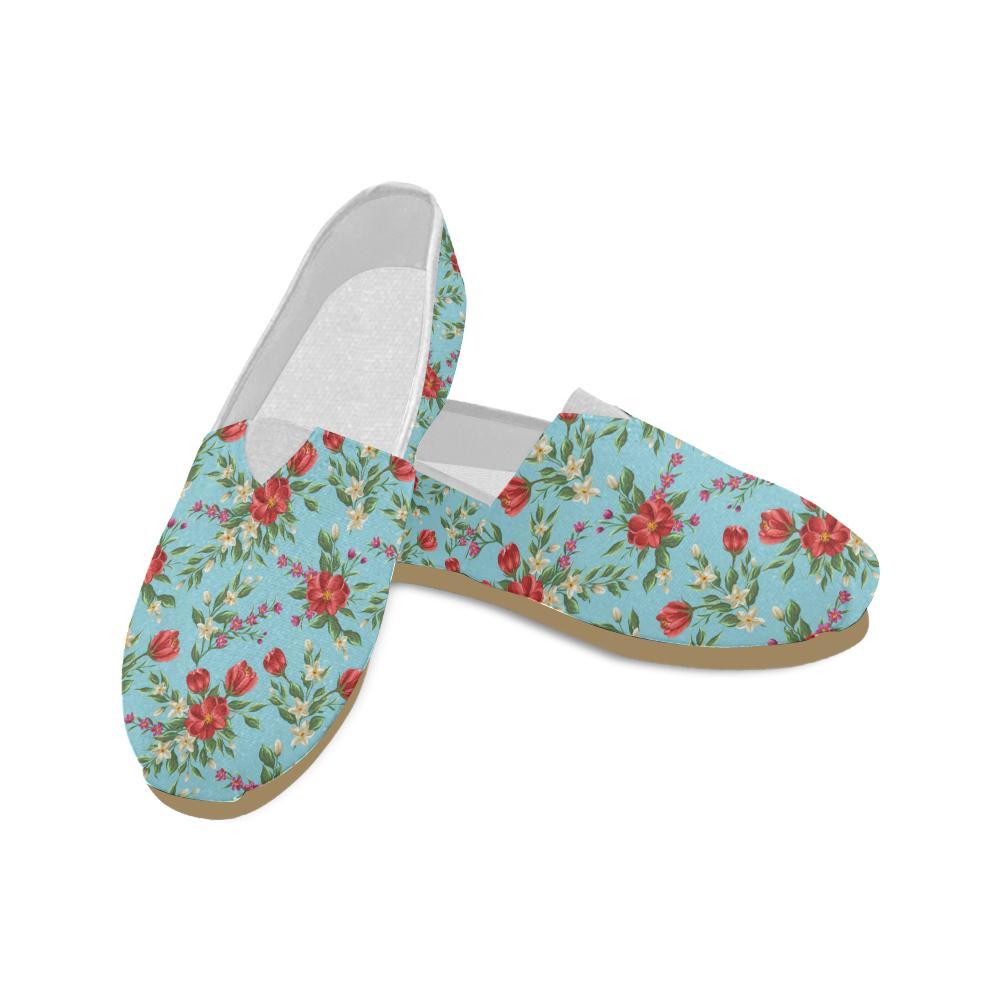 Summer Floral Pattern Print Design SF011 Women Casual Shoes-JorJune.com
