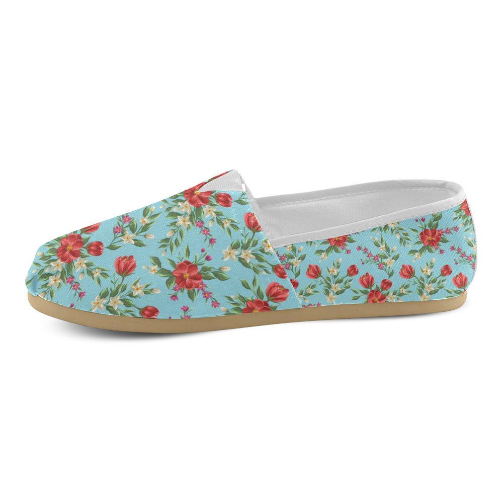 Summer Floral Pattern Print Design SF011 Women Casual Shoes-JorJune.com
