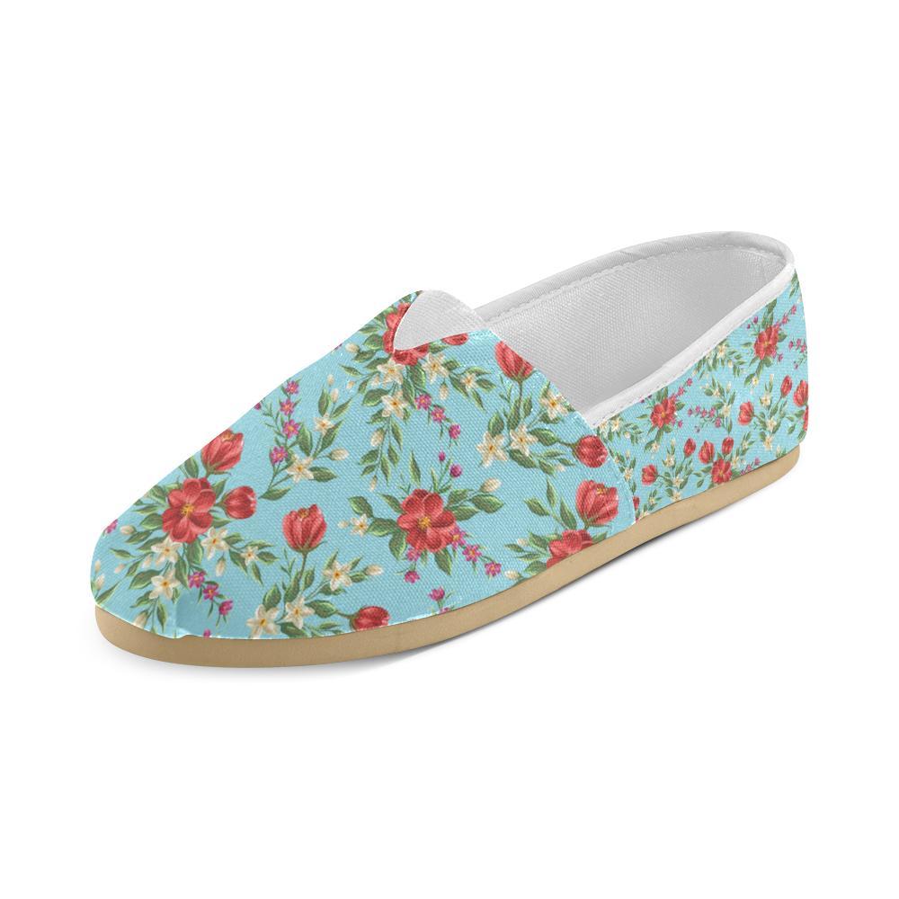 Summer Floral Pattern Print Design SF011 Women Casual Shoes-JorJune.com