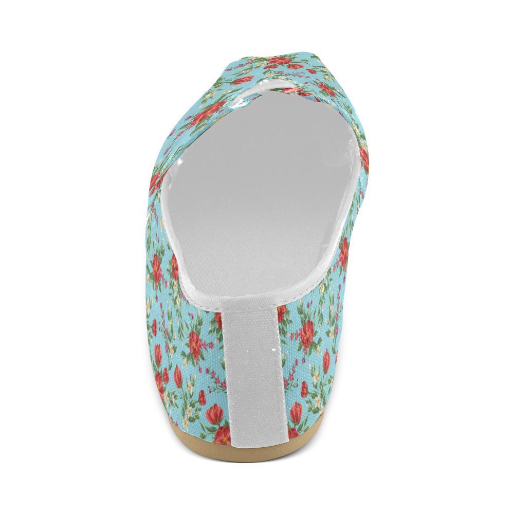 Summer Floral Pattern Print Design SF011 Women Casual Shoes-JorJune.com