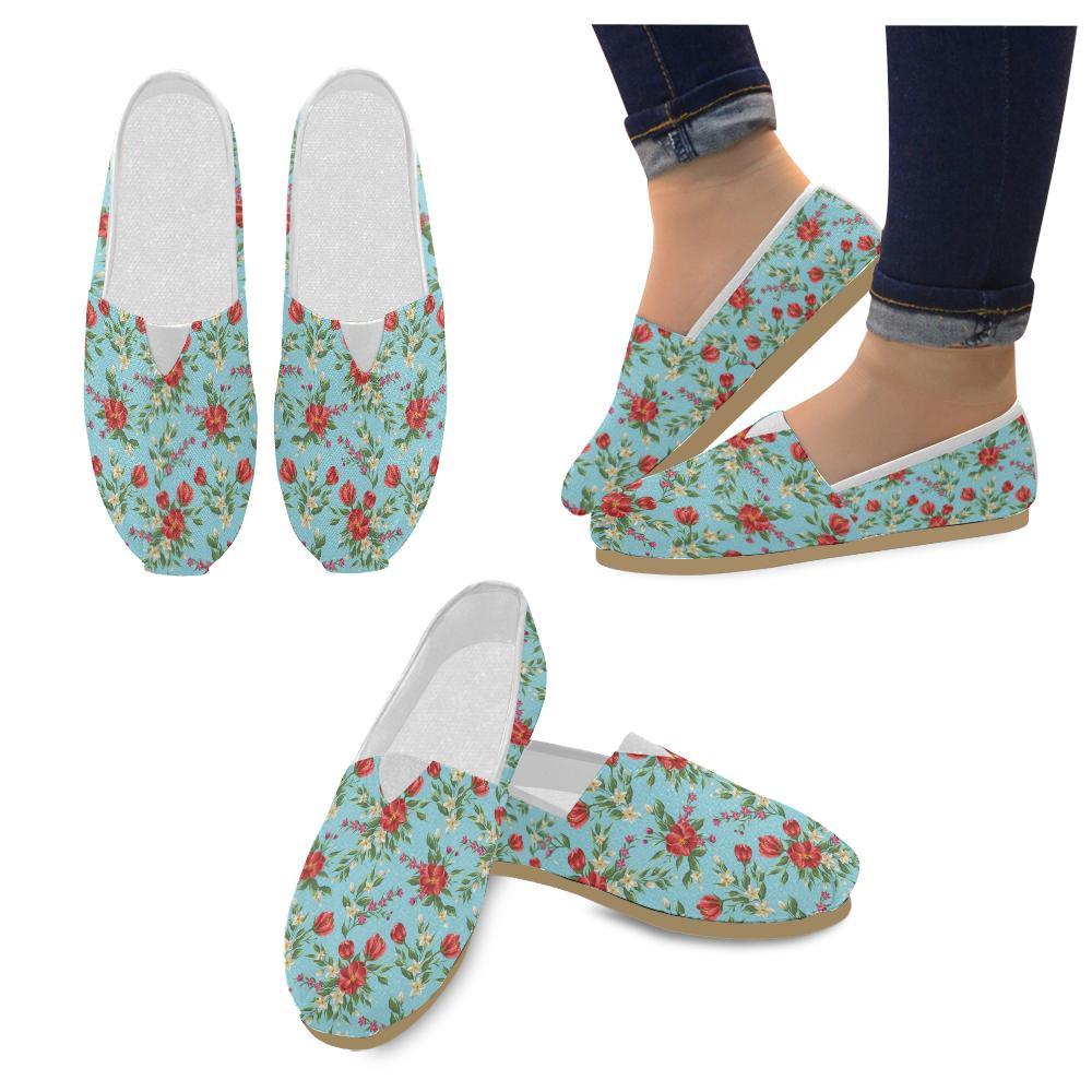 Summer Floral Pattern Print Design SF011 Women Casual Shoes-JorJune.com
