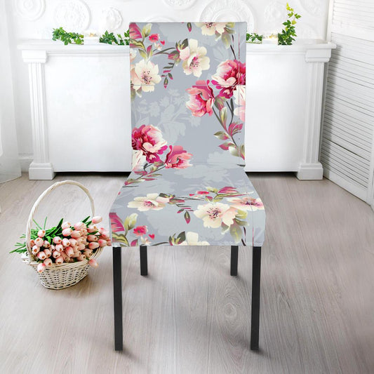 Summer Floral Pattern Print Design SF02 Dining Chair Slipcover-JORJUNE.COM
